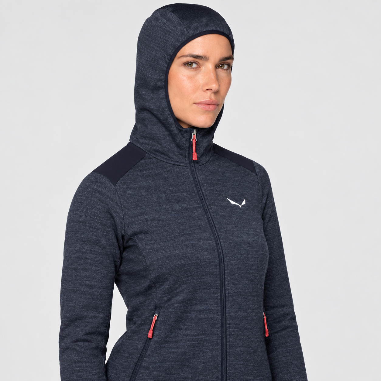 Dámská merino mikina Salewa Piana Alpine Wool Jacket Navy Blazer